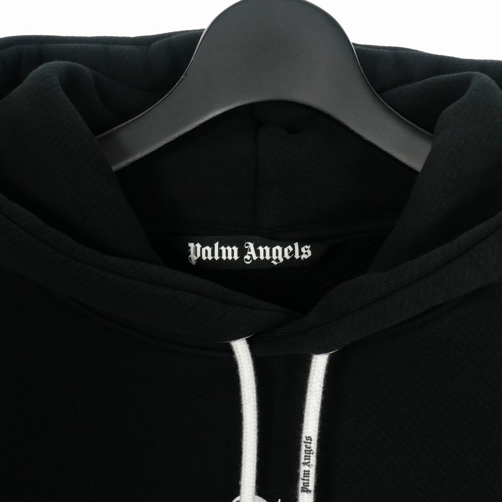 限定特価】【限定特価】PALM ANGELS LOGO OVER HOODY ブラック