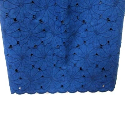 アプワイザーリッシェ Apuweiser-riche タイトスカート ひざ丈 刺繍 2 紺 ネイビー /YI レディースの画像3