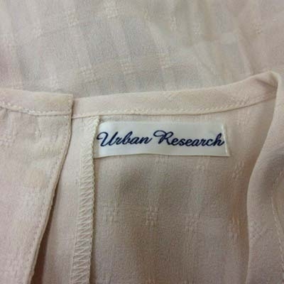 アーバンリサーチ URBAN RESEARCH シャツ ブラウス 半袖 チェック F ベージュ /YI レディースの画像6