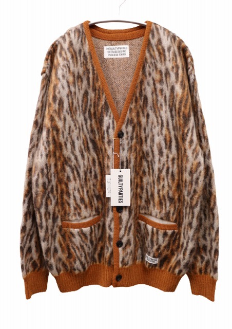 ワコマリア WACKO MARIA 22AW LEOPARD MOHAIR CARDIGAN レオパード モヘア ニット カーディガン M【ブランド古着ベクトル】230326 メンズ_画像1