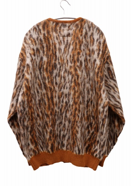 ワコマリア WACKO MARIA 22AW LEOPARD MOHAIR CARDIGAN レオパード モヘア ニット カーディガン M【ブランド古着ベクトル】230326 メンズ_画像2