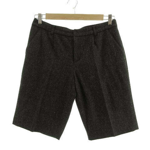 k Miki .k Kumikyoku KUMIKYOKU pants short pants tweed wool . gray multicolor 6 large size lady's 