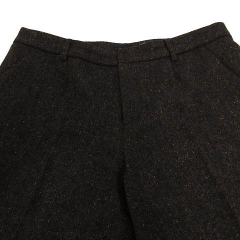 k Miki .k Kumikyoku KUMIKYOKU pants short pants tweed wool . gray multicolor 6 large size lady's 