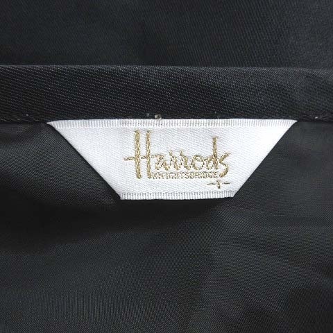ハロッズ Harrods タイトスカート ひざ丈 スリット 黒 ブラック /CT レディース_画像5