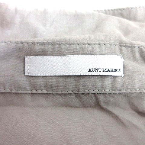 アントマリーズ Aunt Marie's シャツ ブラウス シフォン 長袖 ベージュ /YK レディース_画像5