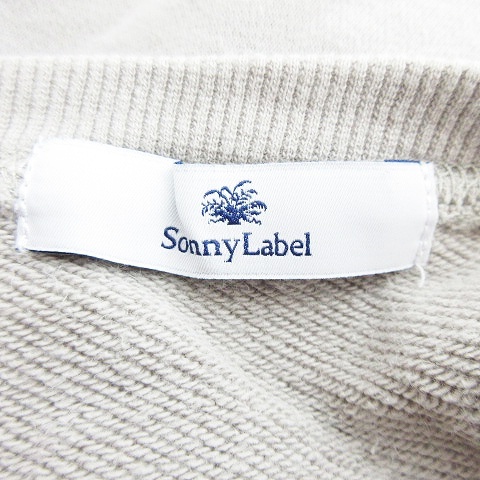 アーバンリサーチ サニーレーベル URBAN RESEARCH Sonny Label トレーナー 長袖 クルーネック 薄手 コットン 無地 F グレー トップス /MO_画像6