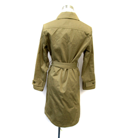  Child Woman CHILD WOMAN пальто с отложным воротником весеннее пальто длинный длина одноцветный ремень имеется F бежевый /SY1 женский 