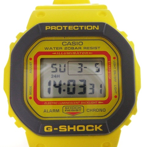 コンビニ受取対応商品】 黄 DW-5610Y クオーツ デジタル 腕時計 SERIES