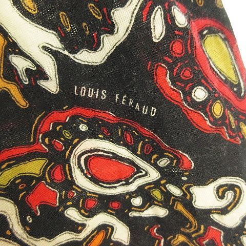 ルイフェロー LOUIS FERAUD ハイネック タートル ニット セーター ラインストーンロゴ 総柄 × ロゴ入り 40 日本製 カットソー IBO36_画像4
