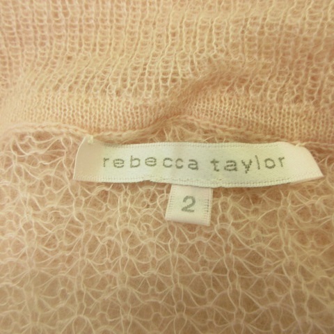 レベッカテイラー rebecca taylor ニット セーター 長袖 薄ピンク 2 *E571 レディース_画像3