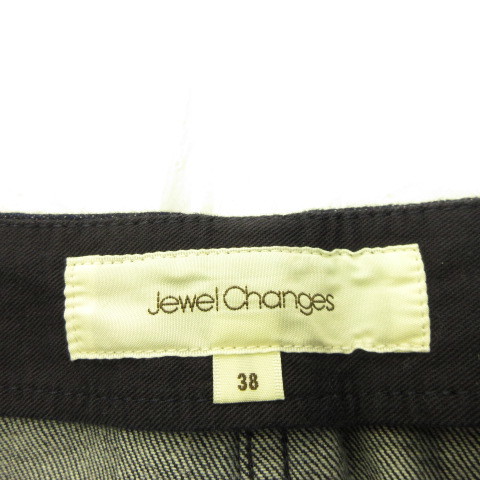 ジュエルチェンジズ Jewel Changes アローズ デニムスカート 台形 ミニ 紺 38 *A350 レディース_画像3