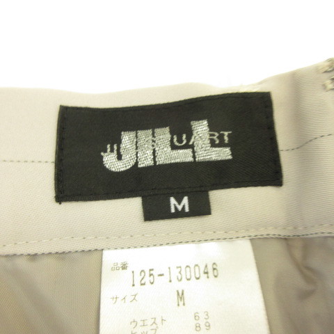 ジルスチュアート JILL STUART ショートパンツ キュロット ピンストライプ グレー M *E625 レディース_画像3