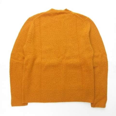 Acne s Today oz Acne Studios knitted sweater crew neck pi ring processing long sleeve wool 100% 1159-343-5866 orange orange M men's 
