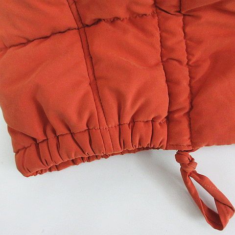  As Know As as know as coat outer long sleeve hood medium height cotton inside dark orange *EKM lady's 