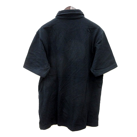 エディーバウアー EDDIE BAUER ポロシャツ ボタンダウン 半袖 S 黒 ブラック /MN メンズ_画像2