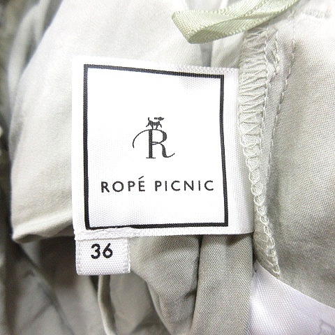 ロペピクニック ROPE Picnic ワイドパンツ イージー 36 緑 グリーン /AU レディース_画像6