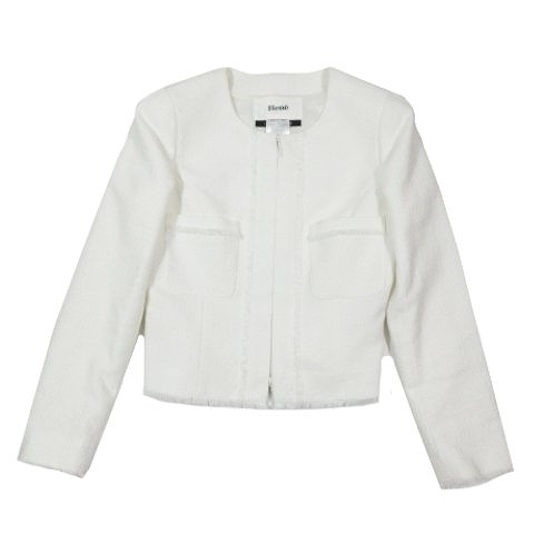 いただけな 17SS ルネ Rene ツイード ノーカラージャケット ブルゾン