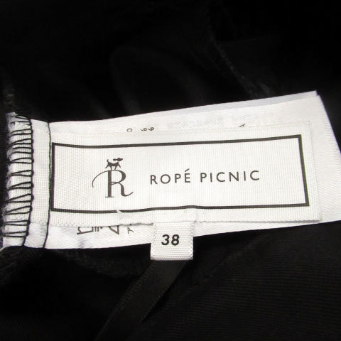 ロペピクニック ROPE Picnic スラックスパンツ テーパードパンツ アンクル丈 38 ブラック 黒 /MS21 ■MO レディース_画像5