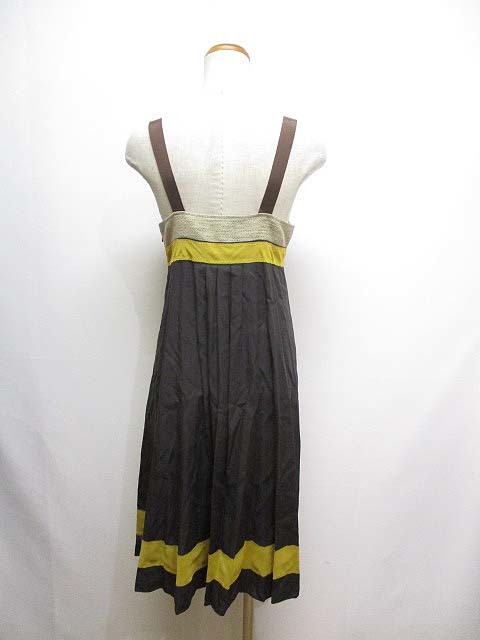  Chesty Chesty Cami One-piece 0 brown group unusual material switch . lining attaching made in Japan lady's 