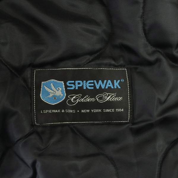 スピワック SPIEWAK N-3B フライトジャケット ミリタリー ジップアップ フード ファー USA製 34 カーキ MIL-J-3786J /MY ■GY01 メンズ_画像3