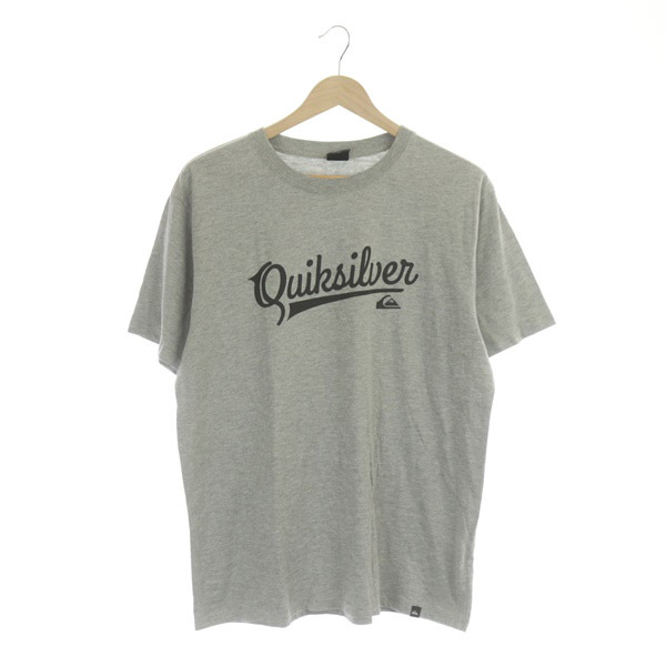 クイックシルバー QUIKSILVER Tシャツ 半袖 ロゴ プリント クルーネック XL グレー /MY GY01 メンズ  JChere雅虎拍卖代购