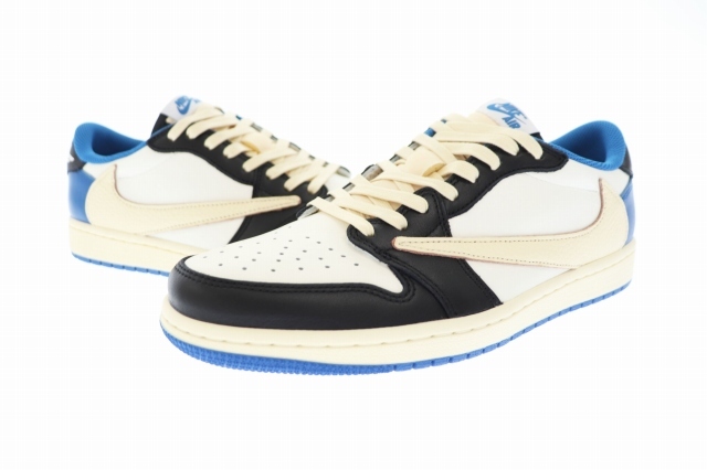 ナイキ NIKE ×FRAGMENT DESIGN フラグメント ×TRAVIS SCOTT トラヴィス スコット CACTUS JACK AIR JORDAN 1 LOW OG SP DM7866-140 26 ☆A_画像1