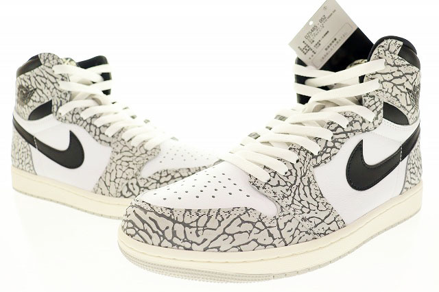 未使用品 ナイキ NIKE AIR JORDAN 1 RETRO HIGH OG WHITE CEMENT 2023