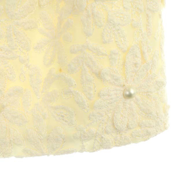 エポカ EPOCA フラワーパール刺繍スカート ミニ IT38 オフホワイト /HK ■OS レディース_画像6
