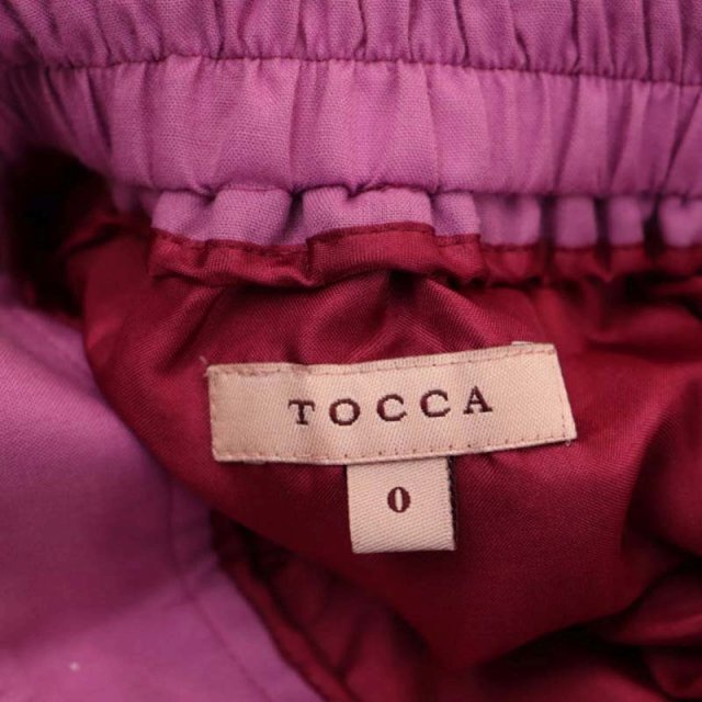  Tocca TOCCA FATIMA flair юбка tuck колени длина Logo кнопка оборудование орнамент 0 розовый /AA #OS женский 