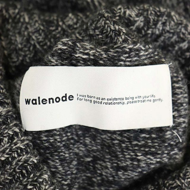 ウェルノード walenode AP STUDIO別注 22AW ウールカシミヤタートルネックニット セーター 長袖 プルオーバー 1 黒 ブラック /DO_画像3