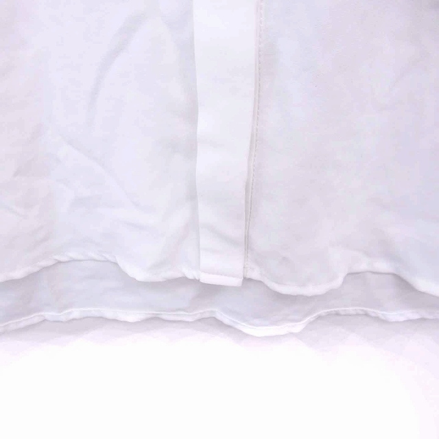 ジャスグリッティー JUSGLITTY シャツ ブラウス ステンカラー 透け感 ビジュー 薄手 長袖 2 アイボリー /TT45 レディース_画像5