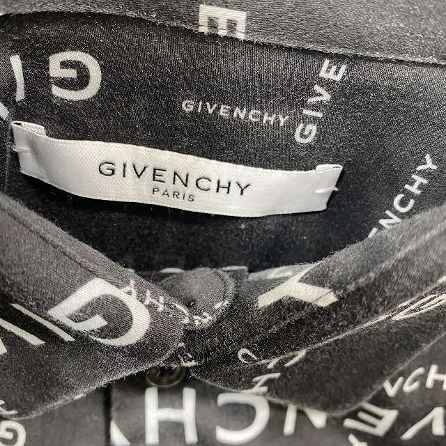19AW ジバンシィ GIVENCHY オールオーバーロゴ 総柄 シャツ トップス