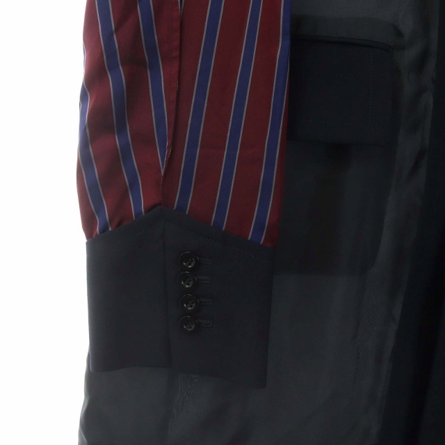 暖色系 サカイ 22SS Suiting Coat 切替 チェスターコート ロング 1
