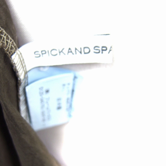 スピック&スパン Spick&Span キャミワンピース クロスバック ロング ギャザー 無地 ディープグリーン 深緑 /FT28 レディース_画像3