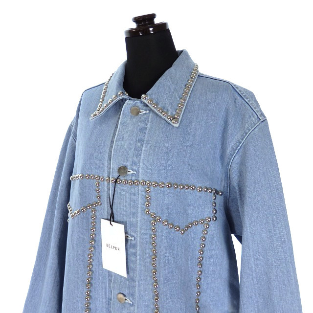 未使用品 ベルパー BELPER 22AW オーバーサイズ スタッズ デニム
