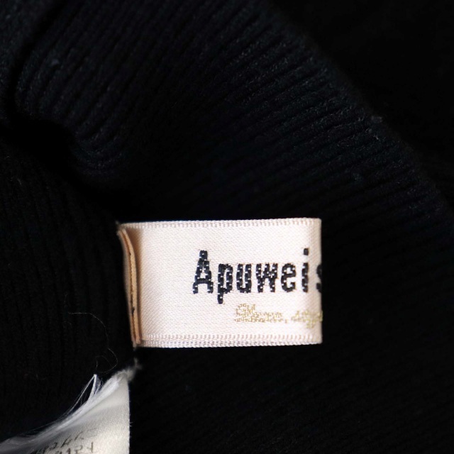  Apuweiser-riche 18AW двусторонний проверка юбка вязаный выше свитер 7 минут рукав юбка колени длина 1 2 чёрный белый красный женский 