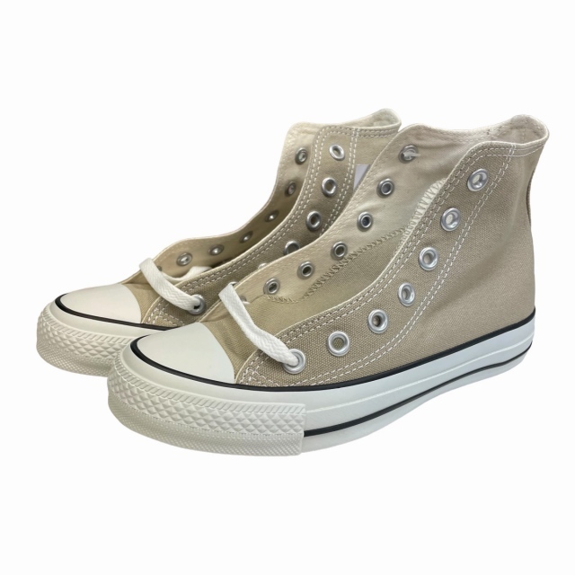 コンバース CONVERSE CANVAS ALL STAR COLORS HI 1CL128 オールスター スニーカー ハイカット キャンバス ベージュ 22cm 0322 レディース_画像1