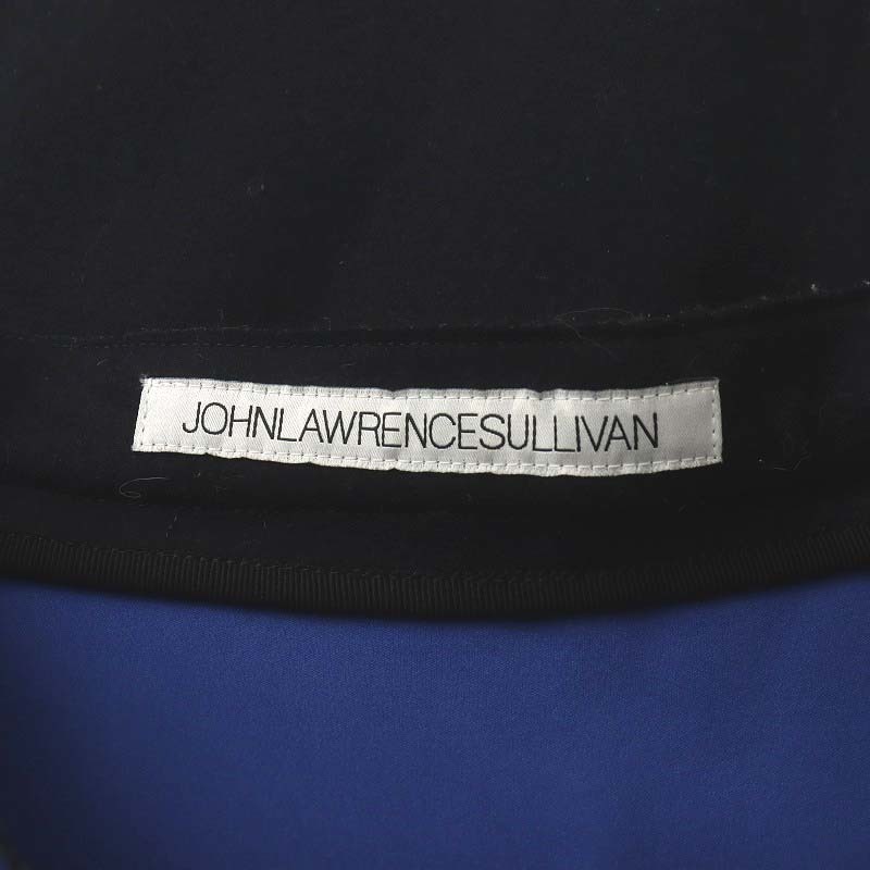 ジョン ローレンス サリバン JOHN LAWRENCE SULLIVAN accessory ラップスカート ミニ丈 ウール 6 S 紺 ネイビー 青 ブルー_画像3