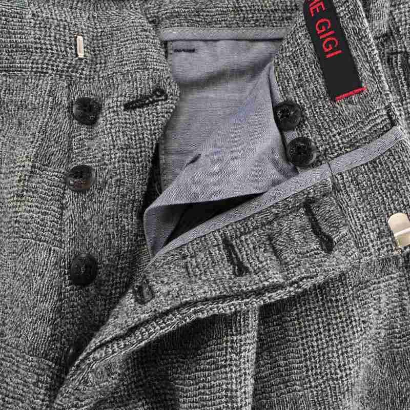 ザジジ THE GIGI スーツ セットアップ 上下 ニットジャケット パンツ ウール 3B 42 XS グレー /RY16 メンズ_画像8