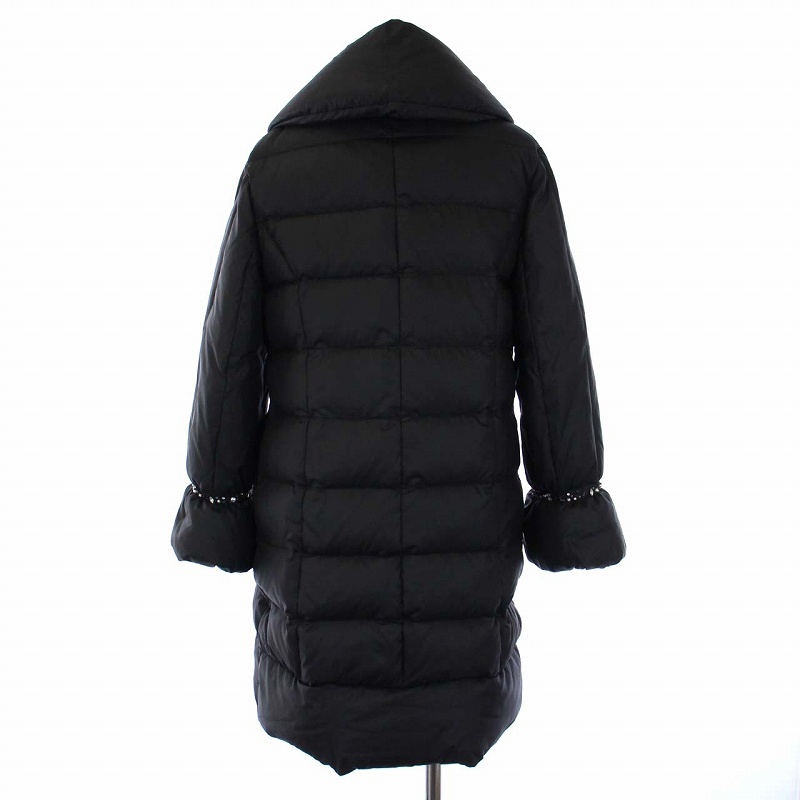  Chesty Chesty down coat outer long middle biju-1 S black black /KH #GY09 lady's 