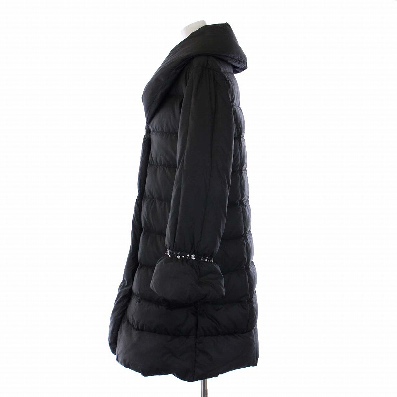  Chesty Chesty down coat outer long middle biju-1 S black black /KH #GY09 lady's 