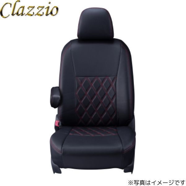 クラッツィオ シートカバー ダイヤ レガシィ アウトバック BS9 ブラック×レッドステッチ Clazzio EF-8106 送料無料_画像1