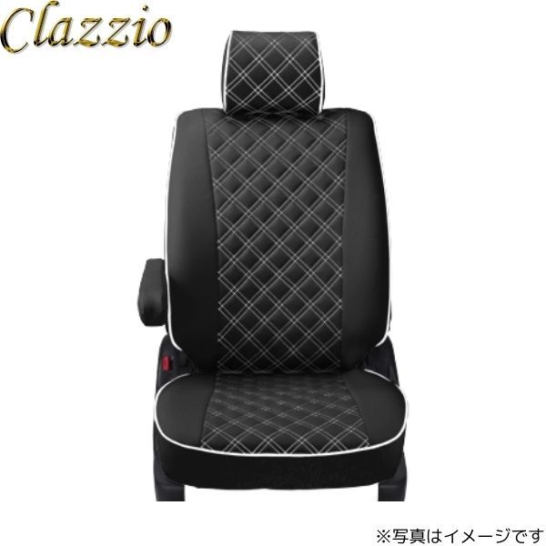 クラッツィオ シートカバー キルティングタイプ EKワゴン B33W/B36W ブラック×ホワイトステッチ Clazzio EM-7506 送料無料