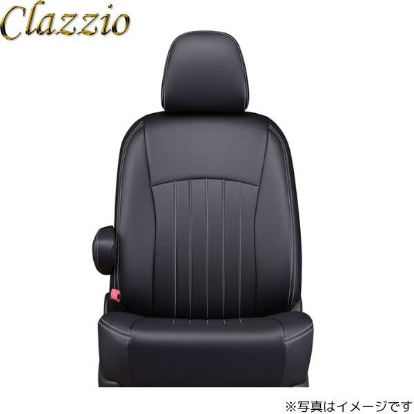 クラッツィオ シートカバー ライン デリカ D:5 CV5W/CV4W ブラック×ホワイトステッチ Clazzio EM-0781 送料無料