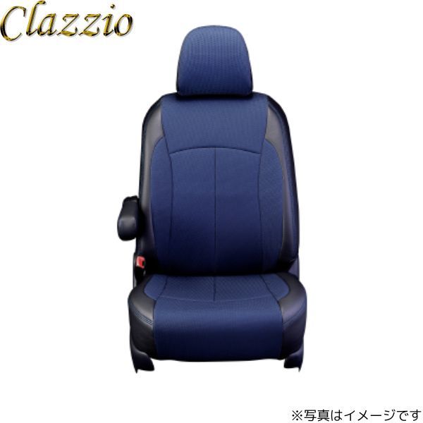 クラッツィオ シートカバー クロス ヴェルファイア ガソリン AGH30W/AGH35W ブルー×ブラック Clazzio ET-1518 送料無料_画像1