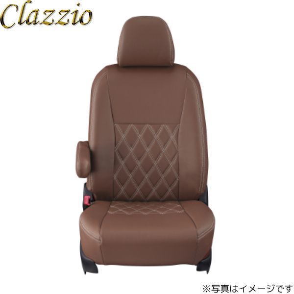 クラッツィオ シートカバー ダイヤ MAZDA3 ファストバック ブラウン×アイボリーステッチ Clazzio EZ-7061 送料無料_画像1