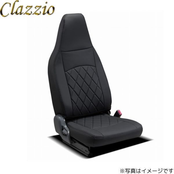クラッツィオ シートカバー 働くクルマ ストロングレザー キルトタイプ トヨエース ブラック×ブラックステッチ ET-4027-01 送料無料