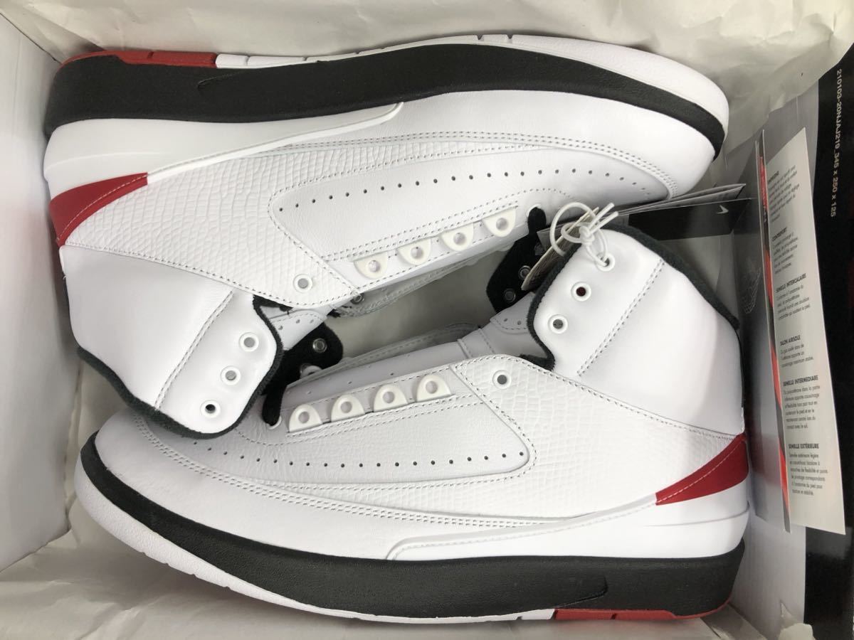 【新品未使用】28.5cm US10 ナイキ NIKE DX2454-106 AIR JORDAN 2 RETRO Chicago エア ジョーダン2 レトロ シカゴ スニーカー シューズ_画像3