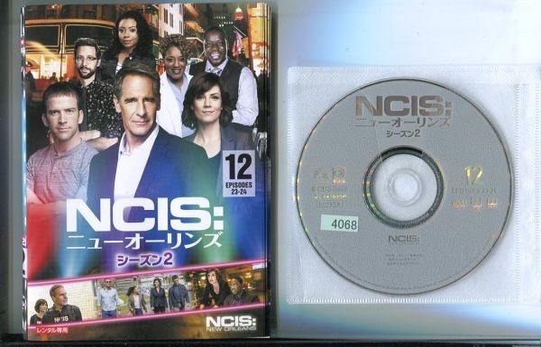 d3956 R中古DVD「NCIS:ニューオーリンズ シーズン2」全12巻 ケース無 スコット・バクラ　 レンタル落ち_画像1