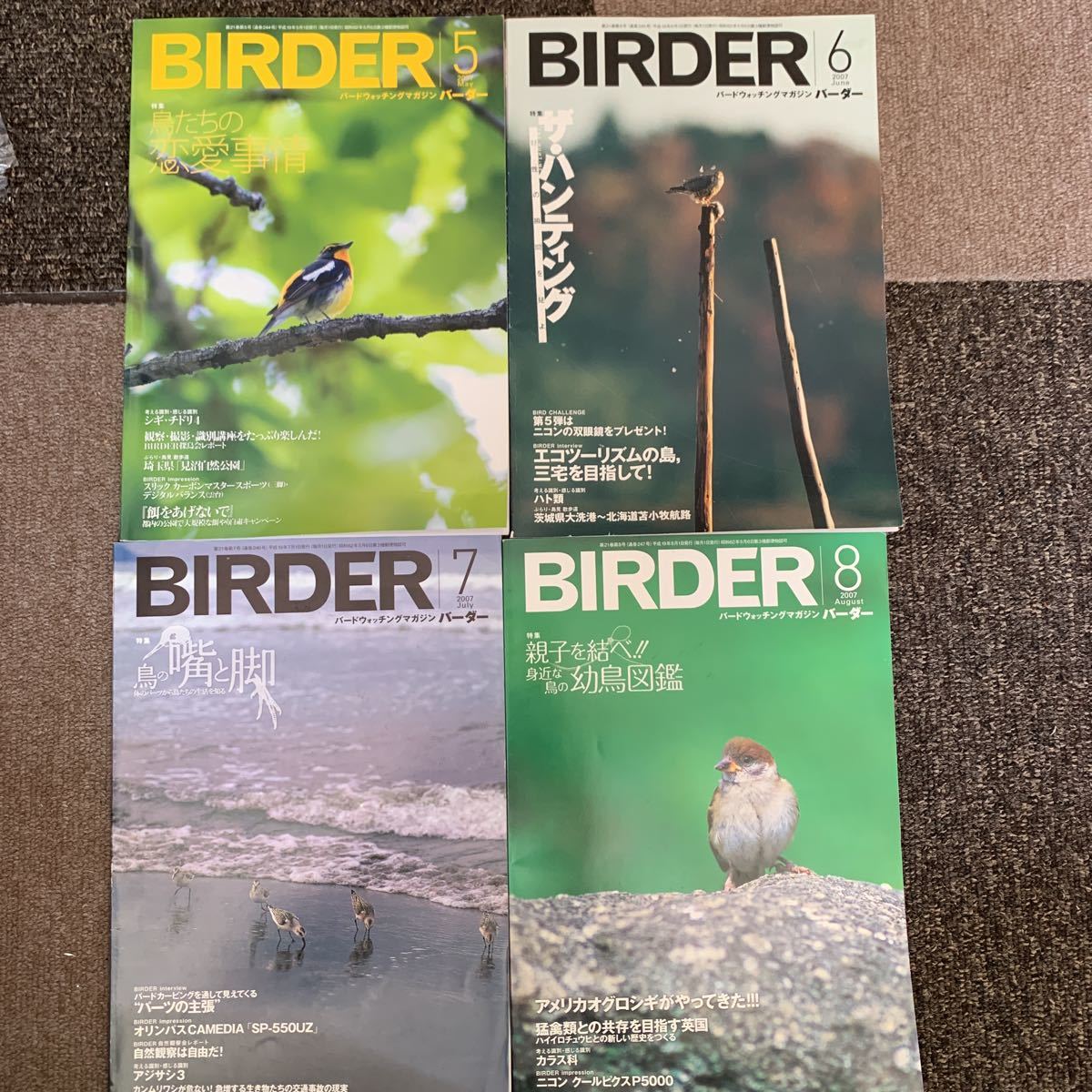  журнал BIRDER 2007 год,1-12 месяц номер все 12 шт. 